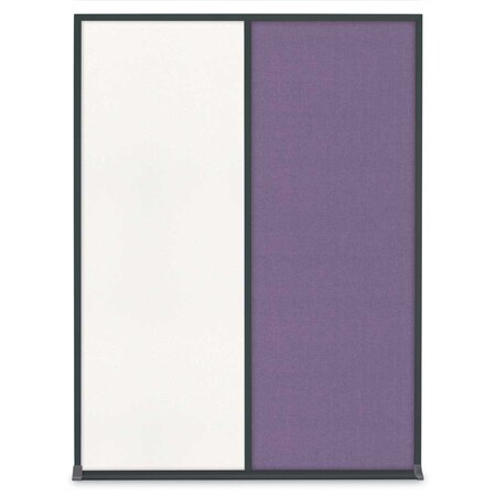 United Visual Products Single Door Radius Corkboard, 18"X24", W UV8000-WHITE-CORK